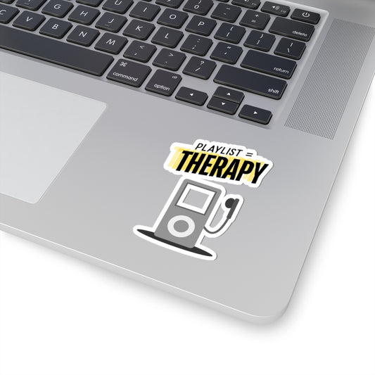 Playlist = Therapy – Kiss-Cut Sticker – Y2K Rebel Sticker– Y2K Attitude Sticker– Emo Pop Nostalgia Sticker– Retro 90s Music Sticker, Retro Music Stickers, Laptop Decor, Gift for Music Lovers, Trendy Stickers, Fun Gift Ideas